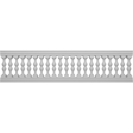Ekena Millwork Fiberthane Avalon Balustrade Railing Kit, Style G (6 7/8" On-Center Spacing to Pass 4" Sphere Code) BALK38X144AVG